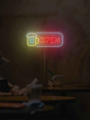 Open Neon Sign